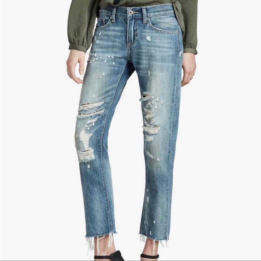 LUCKY BRAND SIENNA SLIM BOYFRIEND JEANS - “TAME” DISTRESSED
